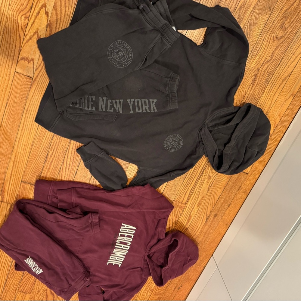 Abercrombie Kids Burgundy Hoodie